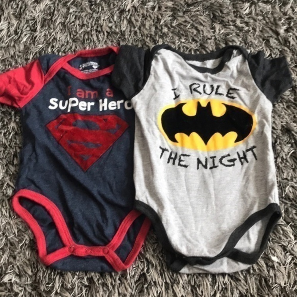 Superman & Batman 3-6 months.